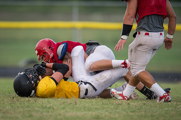 Football 2013 - Danbury vs. Palacios scrimmage