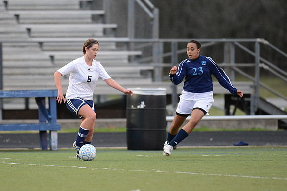 Soccer 2013 Ð Brazoswood Lady Bucs varsity team defeats the Brazoswood Alumni team 2-1.