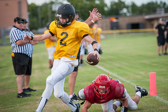 Football 2013 - Danbury vs. Palacios scrimmage