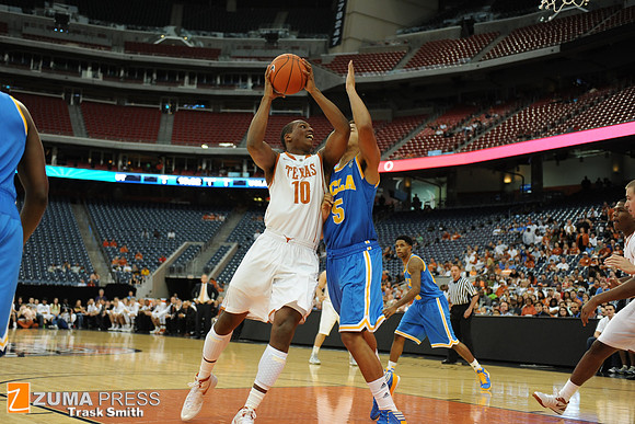 NCAA Basketball 2012 - UCLA beats Texas 65-63.
