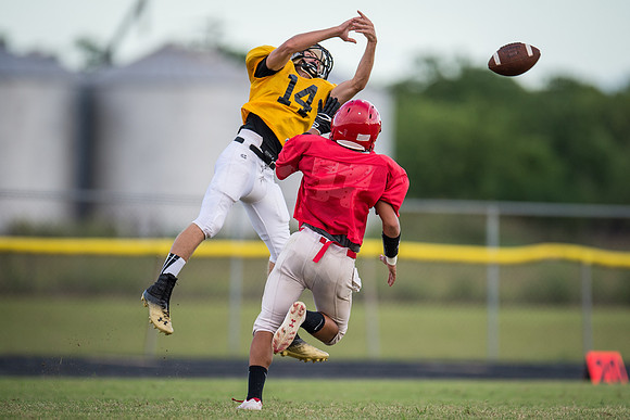 Football 2013 - Danbury vs. Palacios scrimmage