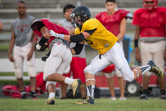 Football 2013 - Danbury vs. Palacios scrimmage