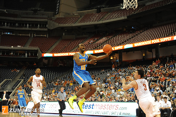 NCAA Basketball 2012 - UCLA beats Texas 65-63.
