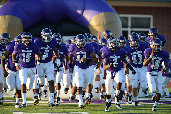 Angleton Wildcats vs. Brazoswood Buccaneers football game 09-07-12